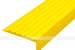 Накладка на ступень, угловая, противоскользящая, материал - ТЭП, ВxШxГ 44х19х1000, желтого цвета