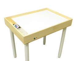 Световой стол из бука для рисования песком с пультом управления (в комплект входит песок 12,5 кг), W