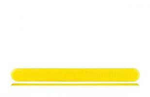 Полоса тактильная без штифта, самокл. рифление - насечки, 290x30x5, H5 мм, ПУ, желтый (направление д