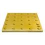 Плитка тактильная (преодолимое препятствие, конусы линейные) 300х300х10, полимербетон, жёлтый