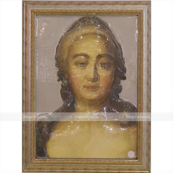 Портрет 3D Императрица Всероссийская Екатерина II, тактильный