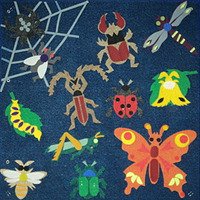 Панно "Насекомые", ковролин,  3-10 лет.