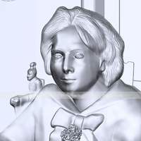Картина 3D «Девочка с персиками», тактильная