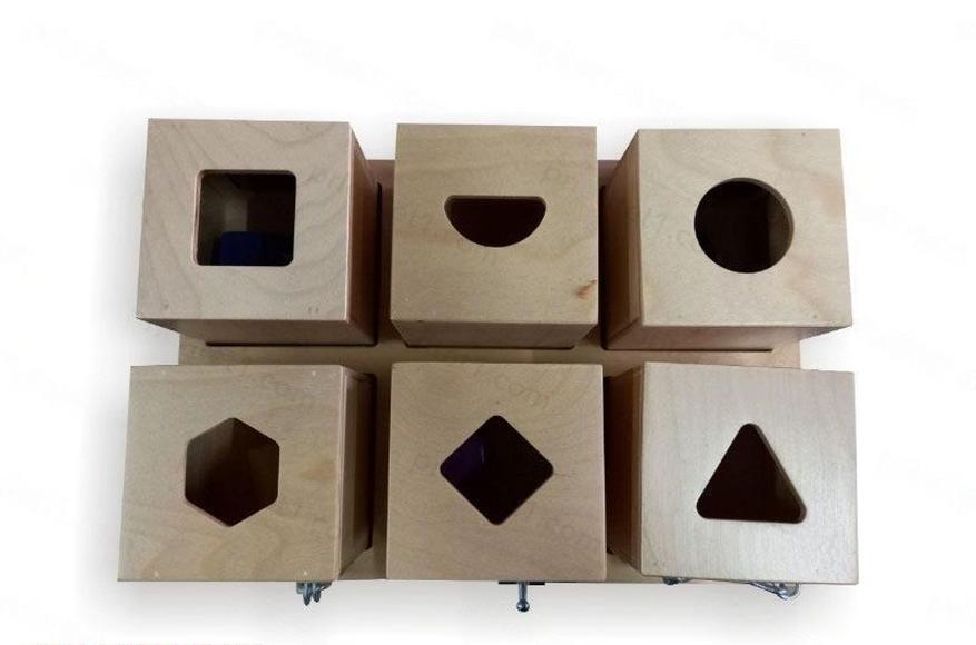 Сортер «Кубики с замочками», 40x27x11, см