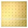 Плитка тактильная (преодолимое препятствие, конусы линейные), 55х500х500, бетон, жёлтый