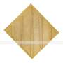 Плитка тактильная (смена направления движения, диагональ), 55х300х300, бетон, жёлтый
