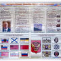Интерактивный стенд "Государственные символы Российской Федерации" адаптивный, с сенсорным пультом у