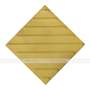 Плитка тактильная (смена направления движения, диагональ), 55х500х500, бетон, жёлтый