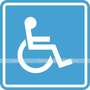 Пиктограмма СП-02 Доступность для инвалидов в креслах-колясках. 150 x 150 х 4 мм