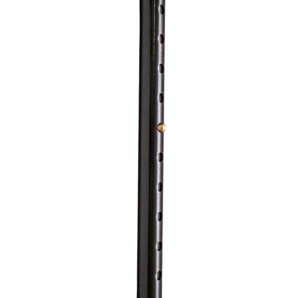 Трость металлическая (алюминиевый сплав), регулируемая по высоте, с деревянной ручкой (кнопка)