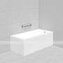 Опорный поручень для ванны, туалета, цвет белый, 600 мм