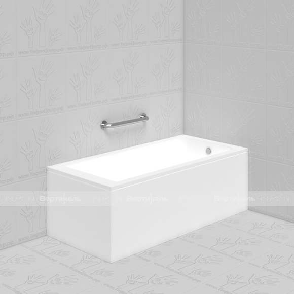 Опорный поручень для ванны, туалета, цвет белый, 600 мм