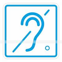 Пиктограмма G-03 Доступность для инвалидов по слуху 150x150х4 мм