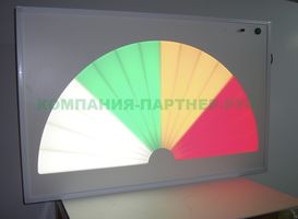 Интерактивная светозвуковая панель “Веер”, W112 H72 P13