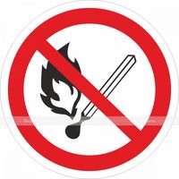 P 02 Запрещается пользоваться открытым огнем и курить
