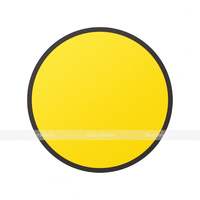 Круг контурный для контрастной маркировки дверных проемов, 150мм, желтый
