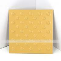 Плитка тактильная (непреодолимое препятствие, конусы шахматные) 300х300х15, керамогранит, жёлтый