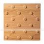 Плитка тактильная (непреодолимое препятствие, конусы шахматные), 35х300х300, деревянная