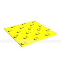 Основа для плитки, контрастная, (непреодолимое препятствие, конусы шахматные), 300х300, PU, желтый