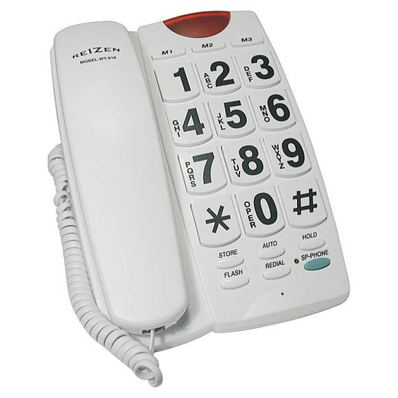 Телефон REIZEN с большими кнопками.