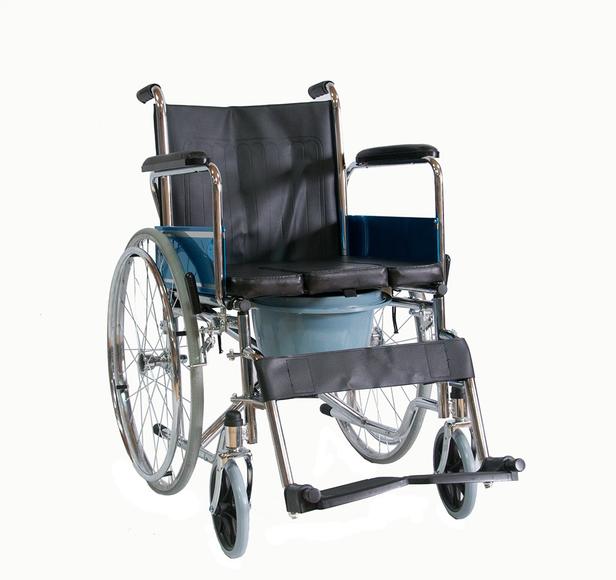 Кресло-коляска механическая с санитарным устройством FS682