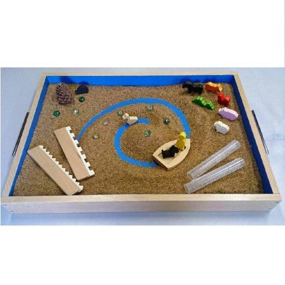 Набор для пескотерапии "Рисуем и играем на песке": песочная смесь в 2 ведрах