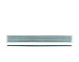 Тактильный индикатор прямоугольный из алюминиевого сплава с рифлёной поверхностью, ПТ 35х290 (AL R)