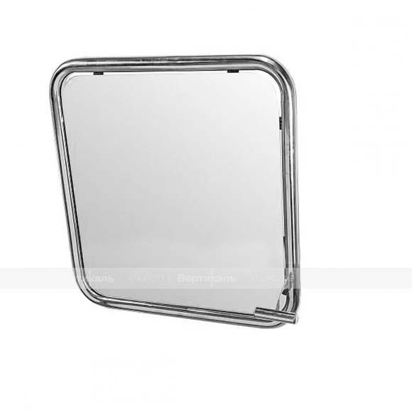 Зеркало поворотное для МГН, травмобезопасное, нержавеющая сталь, 680x680 мм