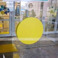 Круг для контрастной маркировки дверных проемов, 200мм, желтый