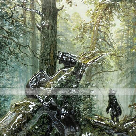 Картина 3D «Утро в сосновом лесу», тактильная