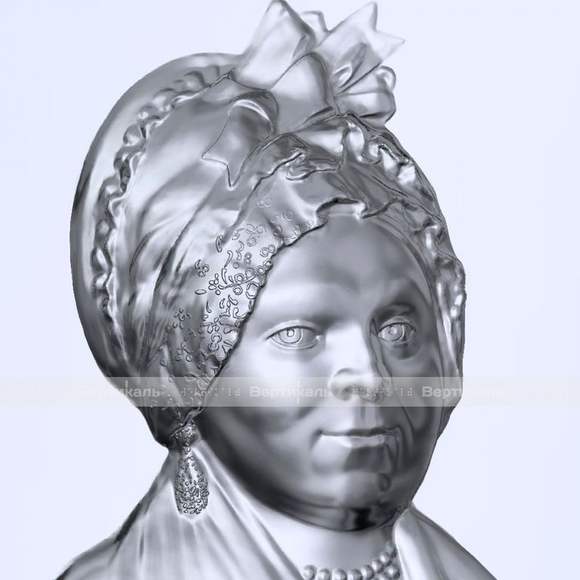 Картина 3D «Портрет женщины в чепце», тактильная